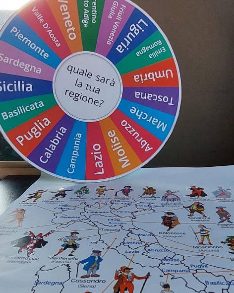 Laboratorio di italiano LS per bambini: regioni e maschere